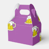 Schuimbierbeker op paars bedankdoosjes (Achterkant)