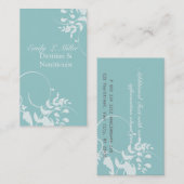 Schuimblauwe filialen visitekaartje (Voorkant / Achterkant)