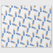 Schuimdart met aangepast naamontwerp cadeaupapier (Vlak)