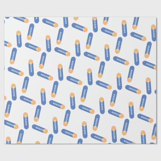 Schuimdart met aangepast naamontwerp cadeaupapier (Vlak)