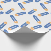 Schuimdart met aangepast naamontwerp cadeaupapier (Hoek)