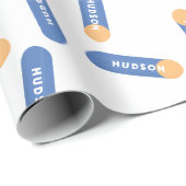 Schuimdart met aangepast naamontwerp cadeaupapier (Rol Hoek)