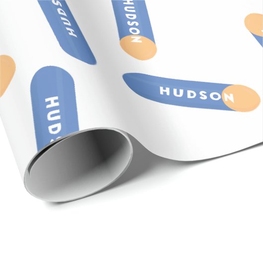 Schuimdart met aangepast naamontwerp cadeaupapier (Rol Hoek)