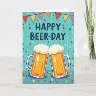Schuimend Bier Cheers Kaart