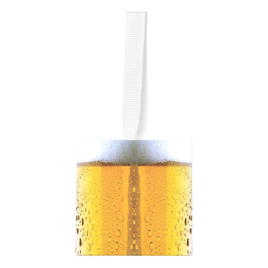 Schuimend Bier Ornament voor Kerstmis (Voorkant)