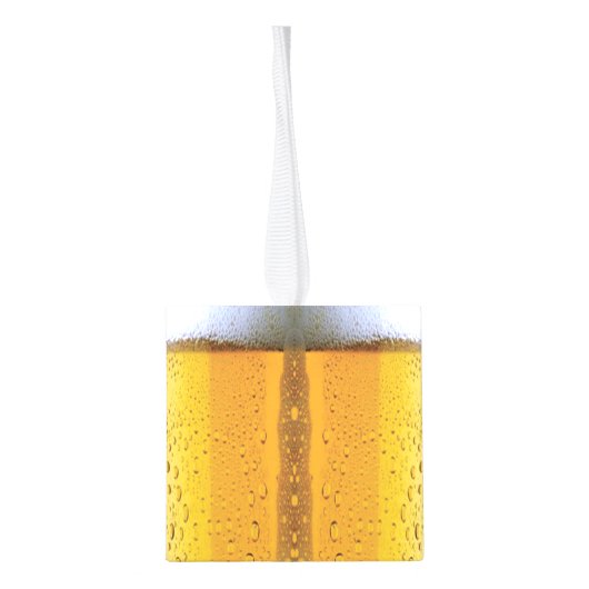 Schuimend Bier Ornament voor Kerstmis (Achterkant)