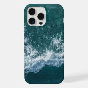 Schuimend oceaanpatroon op wateroppervlak iPhone 15 pro max case