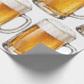 Schuimende Koude Bierpul Drinker Cadeaupapier (Hoek)