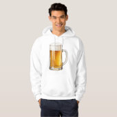 Schuimende Koude Bierpul Drinker Hoodie (Voorkant volledig)