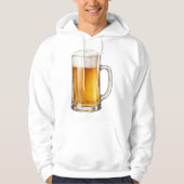 Schuimende Koude Bierpul Drinker Hoodie (Voorkant)