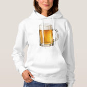 Schuimende Koude Bierpul Drinker Hoodie (Voorkant)