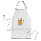 Schuimende Koude Bierpul Drinker Standaard Schort (Voorkant)
