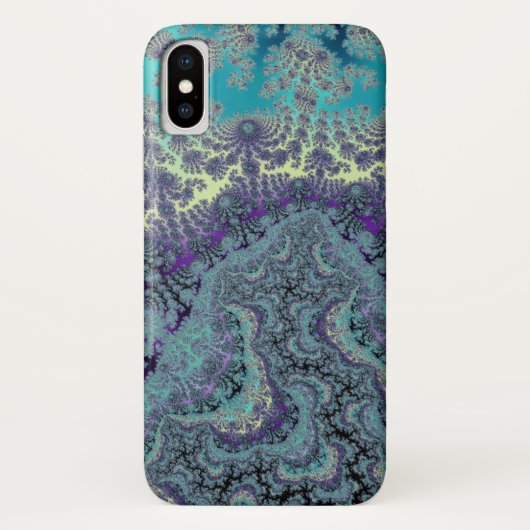 Schuimende Oceaankustgolven Fractaal Patroon Case-Mate iPhone Case (Achterkant)