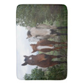 Schuimende paarden, geheugenschuimmat badmat (Voorkant Verticaal)