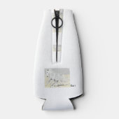 Schuimfleskoeler: witte biljoen flesjeskoeler (Achterkant)