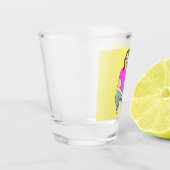 schuimglas voor wasmeisje shot glas (Links)