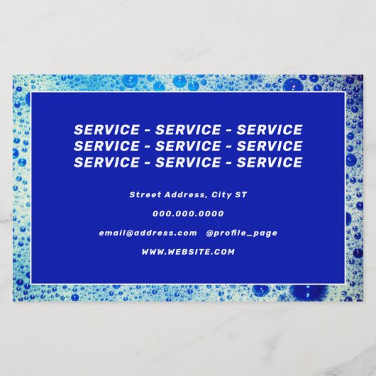 Schuimhuls van zeep flyer (Achterkant)