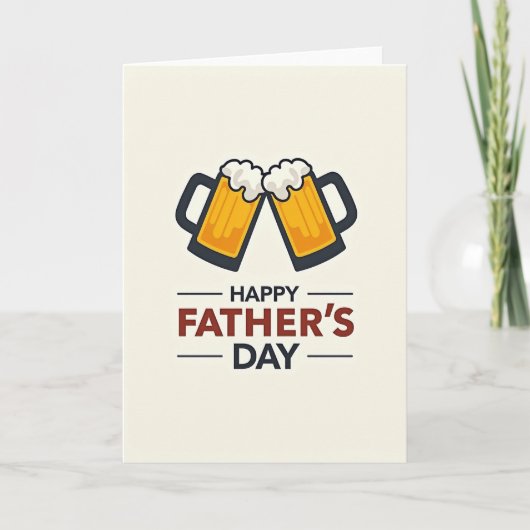 Schuimige Toast Vaderdag Kaart (Voorkant)