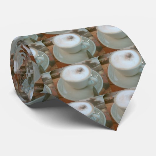 schuimkapuccino stropdas (Opgerold)