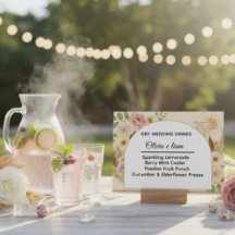 Schuimplaten Boho Boog Droog Huwelijk Dranken Menu