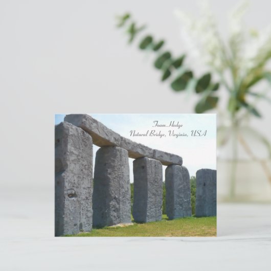 Schuimrand Briefkaart (Staand voorkant)