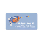 Schuimvormig pistool, aangepast ontwerp etiket (Voorkant)