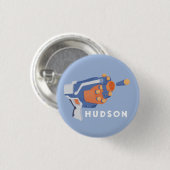 Schuimvormig pistool, aangepast ontwerp ronde button 3,2 cm (Voorkant /achterkant)