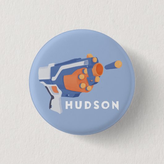 Schuimvormig pistool, aangepast ontwerp ronde button 3,2 cm (Voorkant)