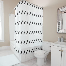 schuin dashpatroon douchegordijn