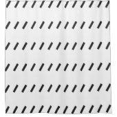 schuin dashpatroon douchegordijn (Voorkant)