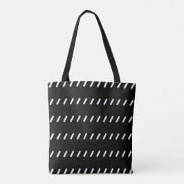 schuin dashpatroon tote bag