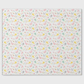 Schuin- en braadgans in pastelkleuren cadeaupapier (Vlak)