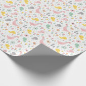 Schuin- en braadgans in pastelkleuren cadeaupapier (Hoek)