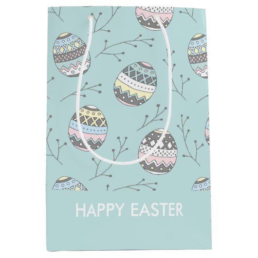 Schuin-paaseipatroon Medium Cadeauzakje (Voorkant)