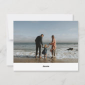 Schuin Script Religieuze vakantie fotokaart Feestdagenkaart (Achterkant)