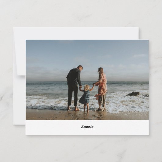 Schuin Script Religieuze vakantie fotokaart Feestdagenkaart (Achterkant)