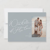 Schuin Script Religieuze vakantie fotokaart Feestdagenkaart (Voorkant)