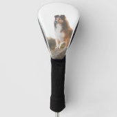 Schuine beschermlaag tegen licht tijdens zonsonder golfheadcover (Voorkant)