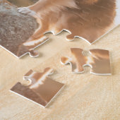 Schuine beschermlaag tegen licht tijdens zonsonder legpuzzel (Zijkant)