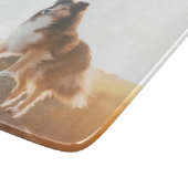 Schuine beschermlaag tegen licht tijdens zonsonder snijplank (Hoek)