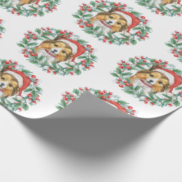 Schuine blikjes in kerstpapier cadeaupapier