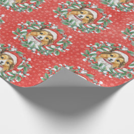 Schuine blikjes in kerstpapier cadeaupapier