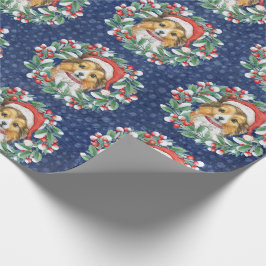 Schuine blikjes in kerstpapier cadeaupapier
