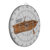 Schuine cartoon dartbord (Voorkant Links)