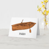 Schuine cartoon kaart (Gele Bloem)