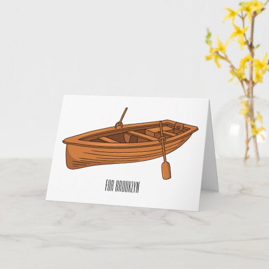 Schuine cartoon kaart (Gele Bloem)