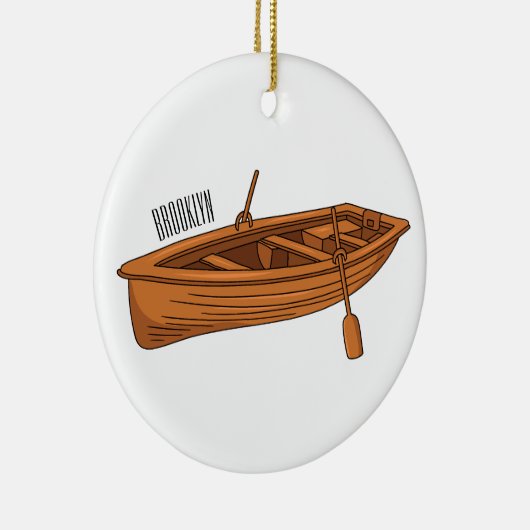 Schuine cartoon keramisch ornament (Rechts)