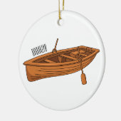 Schuine cartoon keramisch ornament (Links)