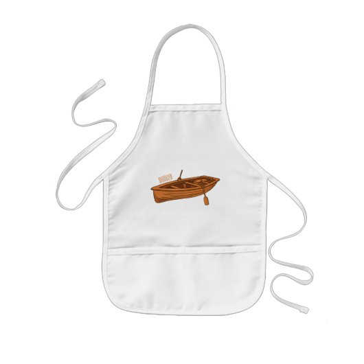 Schuine cartoon kinder schort (Voorkant)