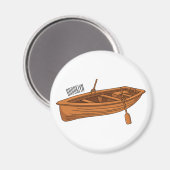 Schuine cartoon magneet (Voorkant / Achterkant)